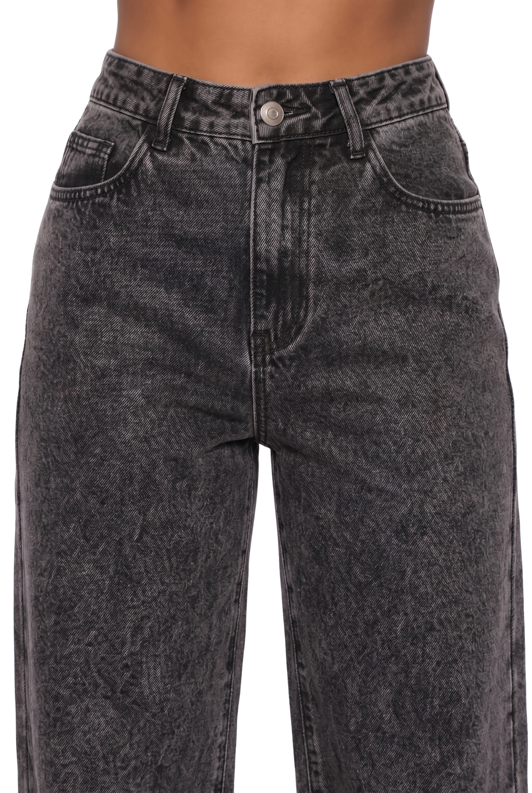 Wide Leg Denim Pants