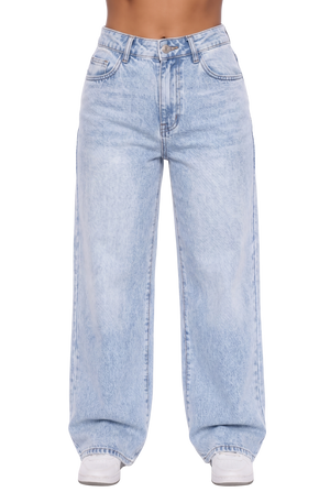 Wide Leg Denim Pants