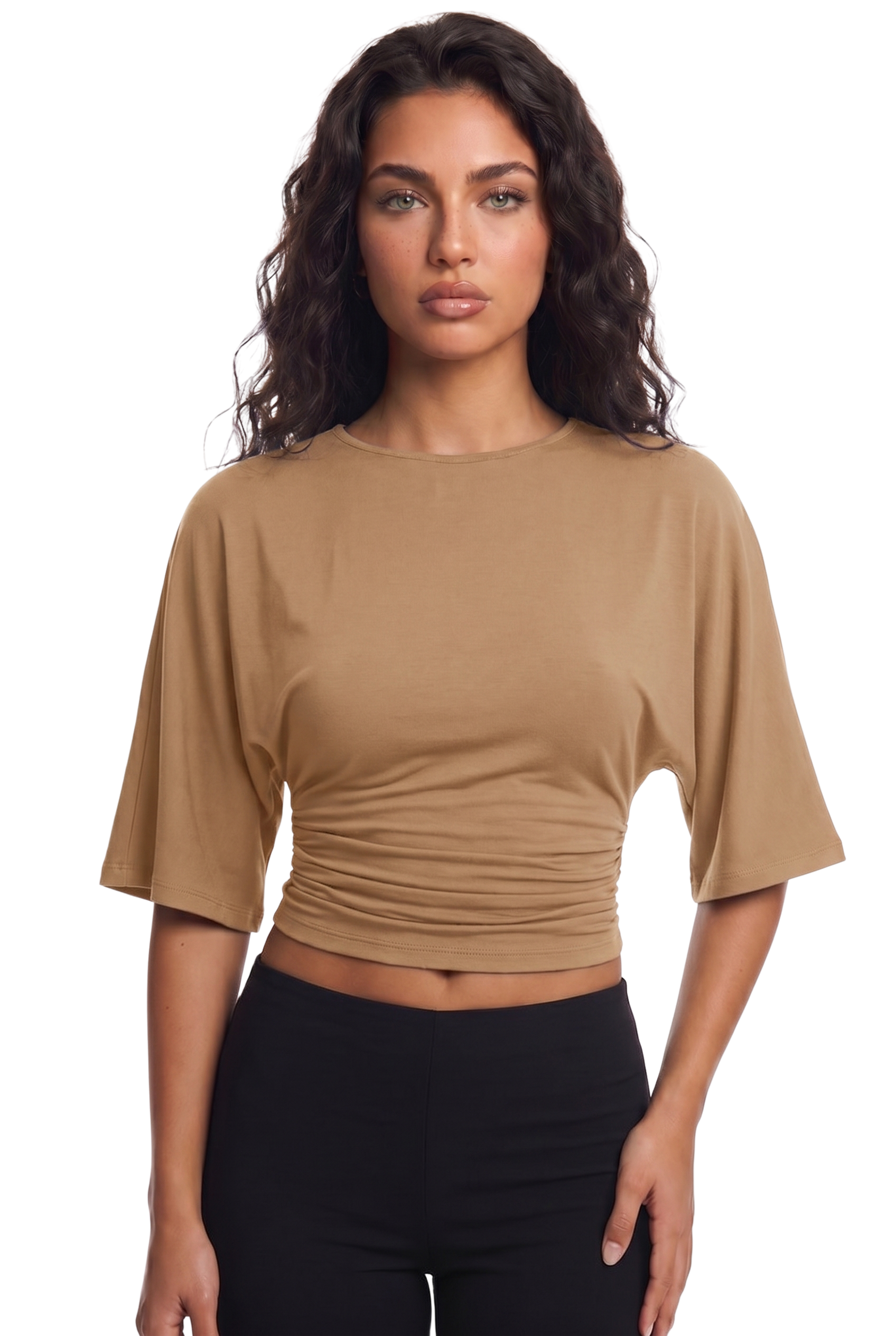 Waist-Cinch Crop Top