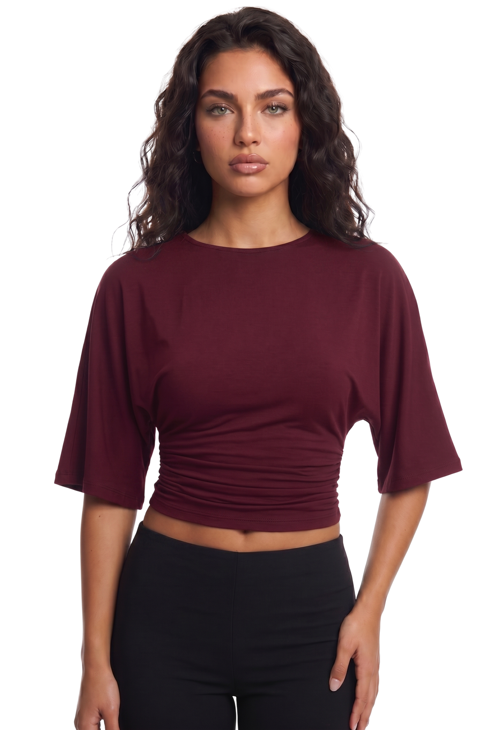 Waist-Cinch Crop Top