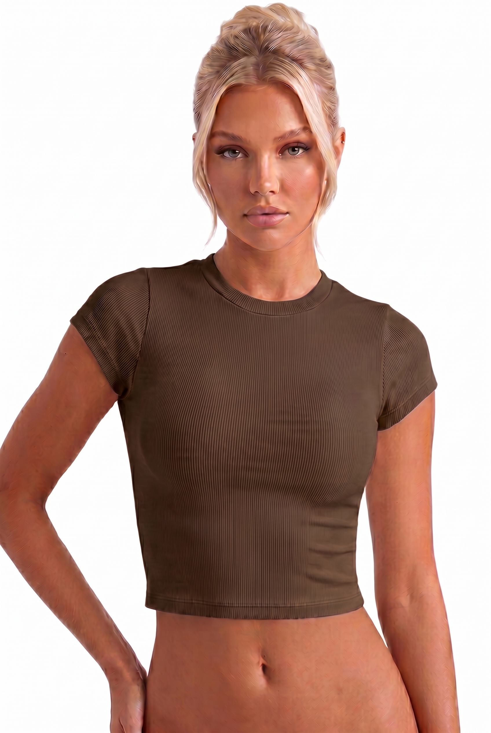 Ribbed Viscose Top