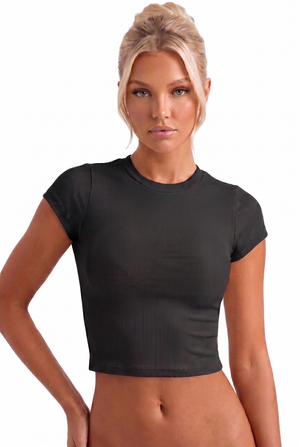 Ribbed Viscose Top
