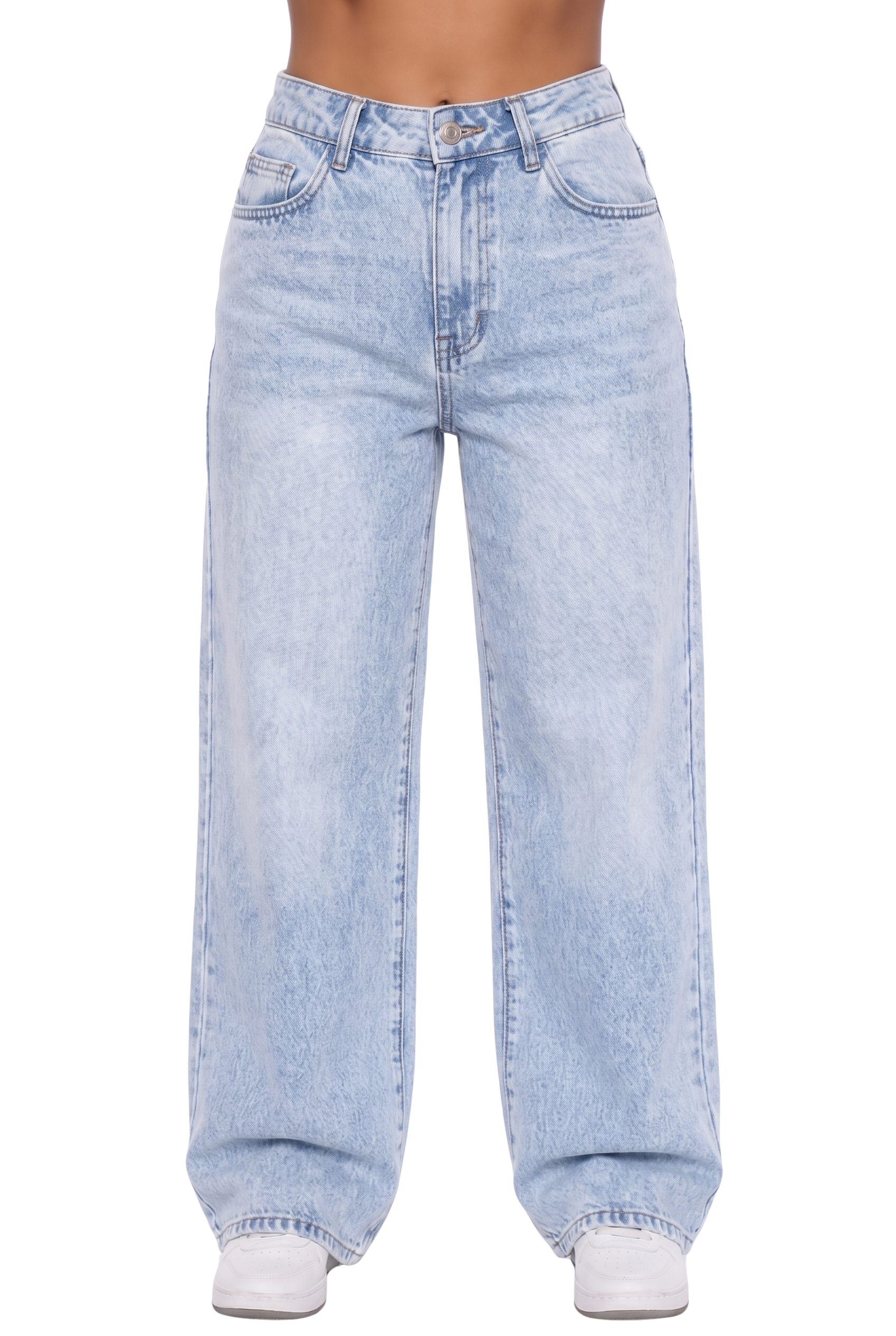 Wide Leg Denim Pants