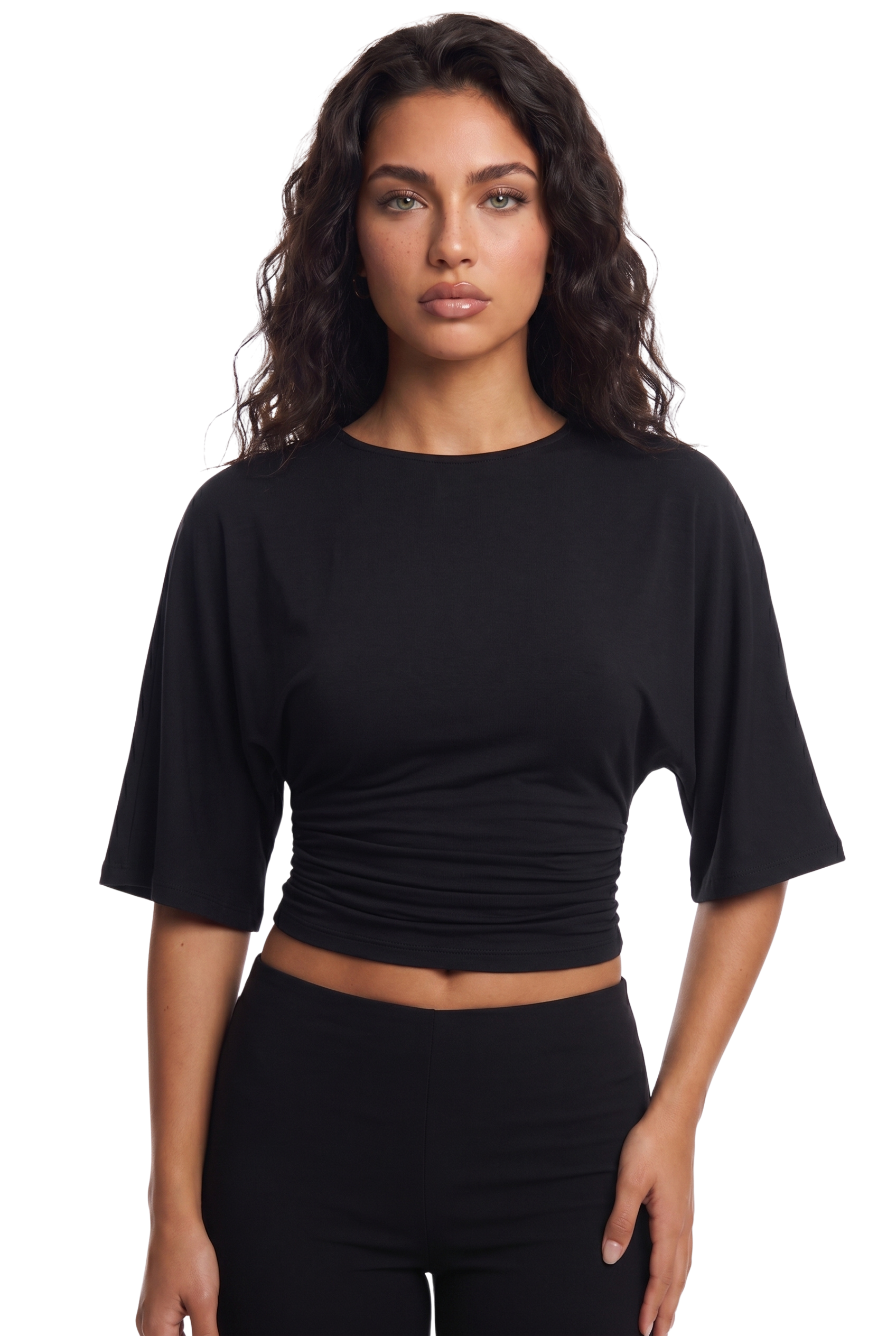 Waist-Cinch Crop Top
