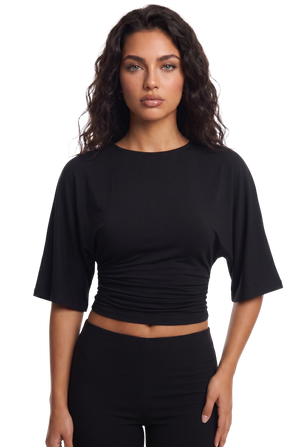 Waist-Cinch Crop Top