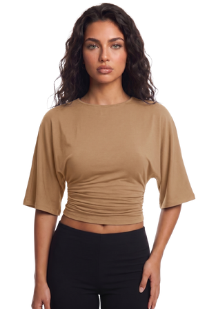 Waist-Cinch Crop Top