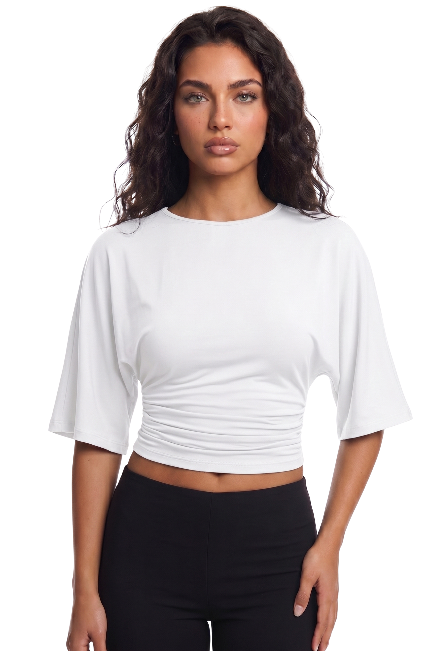 Waist-Cinch Crop Top